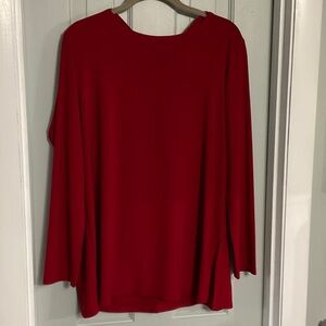 CLARA SUNWOO Vibrant Red Long Sleeve Top